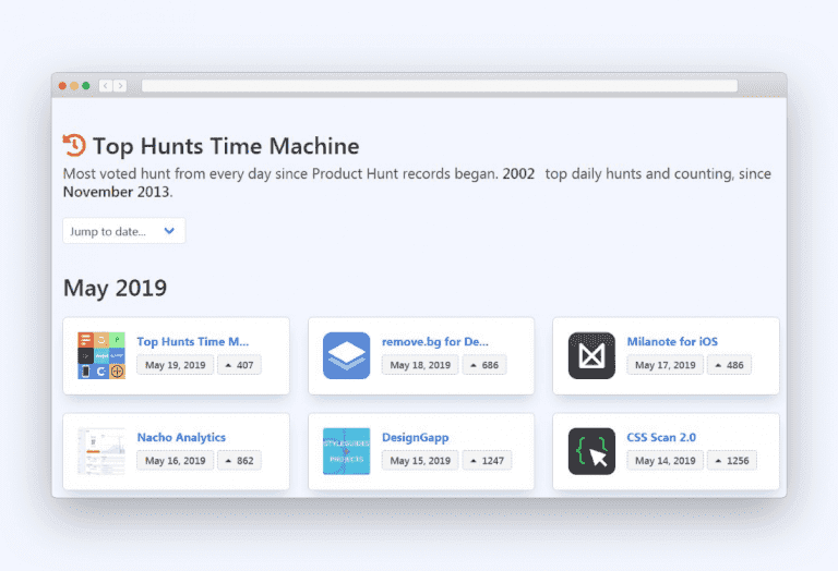 Top Hunts Time Machine