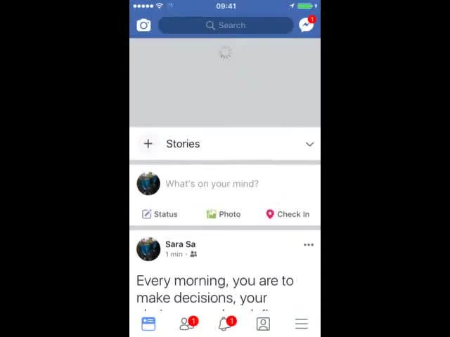 Facebook Pull To Refresh (In-App Demo)