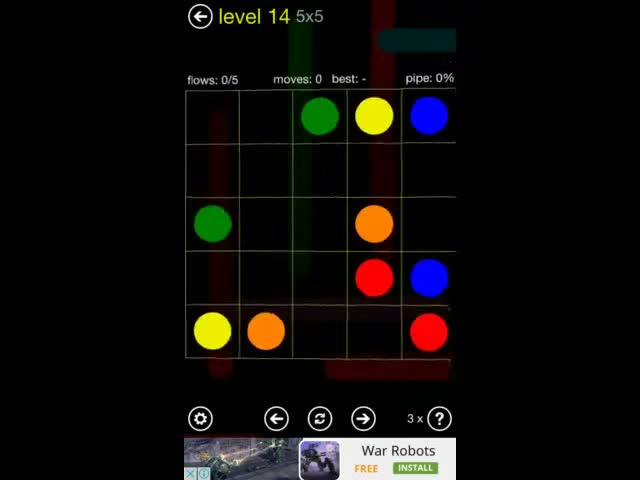 Flow Free Navigating Menu (In-App Demo)