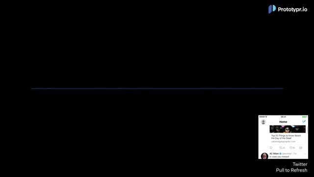 Twitter Pull to Refresh
